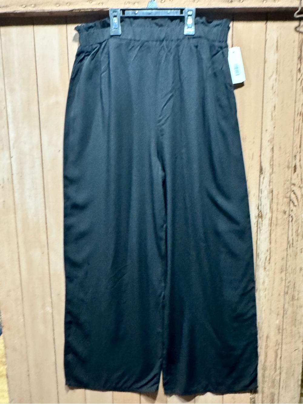 NWTLove Glam Girl Black Terra Paperbag Woven Pants - “XXL” but best fits m or L